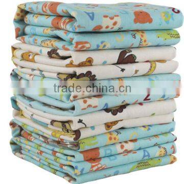 100% cotton reactve printed flannel baby blanket