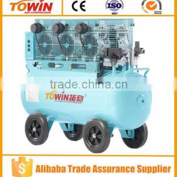 oil free industrial air compressor with air compressor pressure gauge