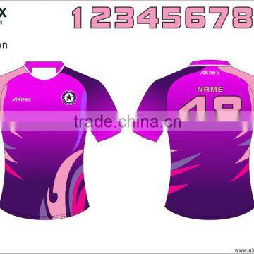 high quality women sublimation soccer jersey with OEM service