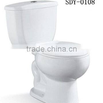 China supplers hot sale ceramictoilet bowl South America cheap two piece toilet