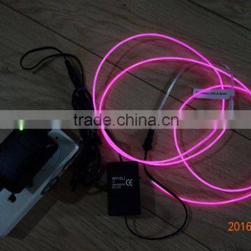 AC110V-240V Flash INVERTER"Polar light 2"OD:2.2mm Purple EL WIRE
