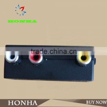 Professional Input/output With In/out Switch Adapter Video and Stere Audio Female RCA Plug photo-5