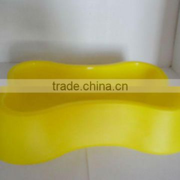 Plastic pet dog bowl