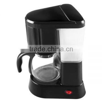 XJ-13108 with glass coffee pot ,removable filter basket ,550w electric coffee maker