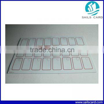 Quality Assurance T5577 LF RFID Prelam with 5x5 sheet