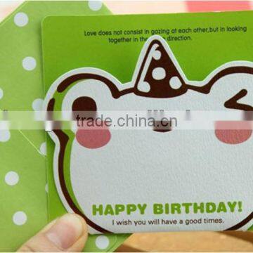 2014 top sale frog mini greeting card