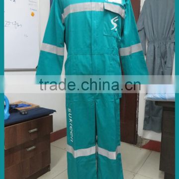 safety coverall with reflective tapes for cleaner workwear uniform