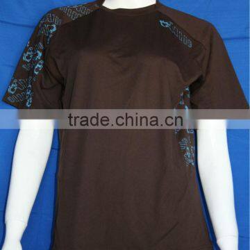 Short sleeve t-shirt pullover sport wear,mature women sport wear