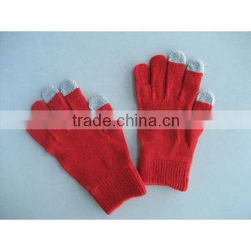 Acrylic 3 Fingers Touch Screen Glove for Phone