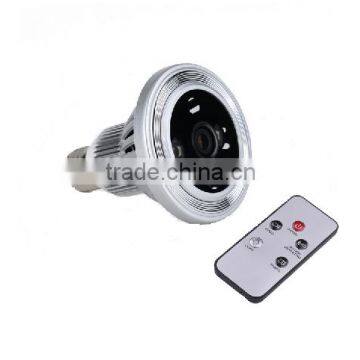 P2P /WIFI Bulb camera lamp light motion activated light and surveillance camera 720P video record