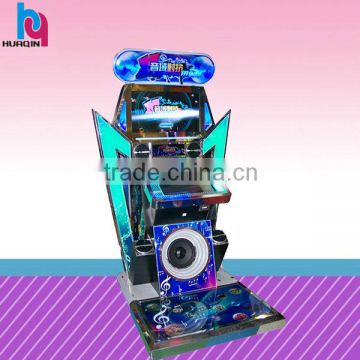 Amusement coin operated music simulator game arcade machine