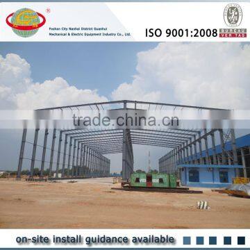 Fast assembling steel prefabricated agricultural barns