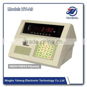 Cheapest A9 weighing indicator analog temperature indicator with printer Weighing Display led lights truck indicator