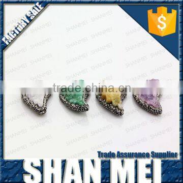 Facete Amethyst Druzy Necklace Drusy Pendant Crystal Stone Mineral Jewelry Amethyst Jewelry photo-2