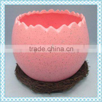 cheap goods from china ceramic easter egg container with nest