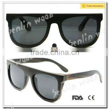 Custom Case Colourful Wood Frame Polarized Sunglasses photo-2