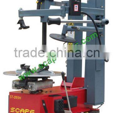 Car tire changer and wheel balancer