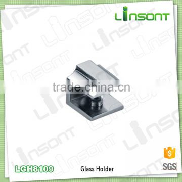 Top rated zinc alloy bathroom glass shelf home glass clip