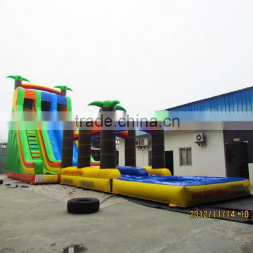 Best quality palm tree inflatable water slide/jumbo water slide inflatable/water slide giant inflatable