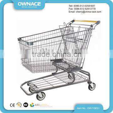 180L Metal Supermarket German Shopping Trolley photo-4