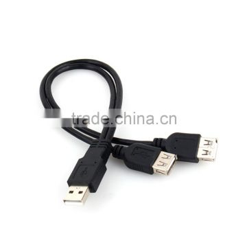 2016 new USB 2.0 Male to 2 Dual USB Female Jack Y Splitter Hub Adapter Cable