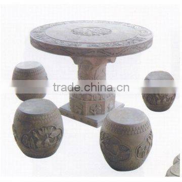 Good Price Antique Stone Drum Table