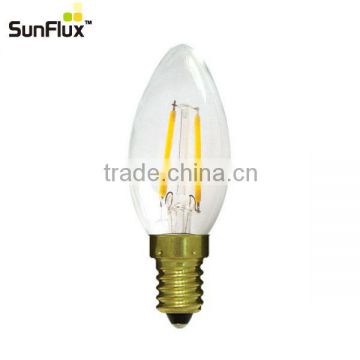 e14 filament candle 3w led bulb