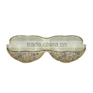 Painting Double Japanese Bowl Ceramic photo-3