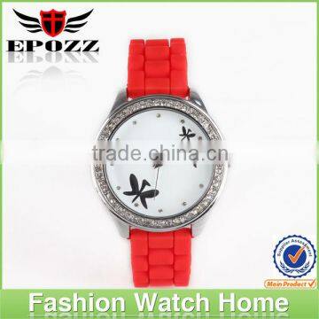 New arrival Japan movt waterproof watch ladies silicone branded fahsion watch