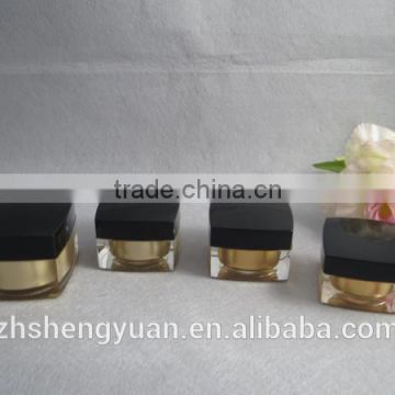 customized color acrylic jars for cosmetics package