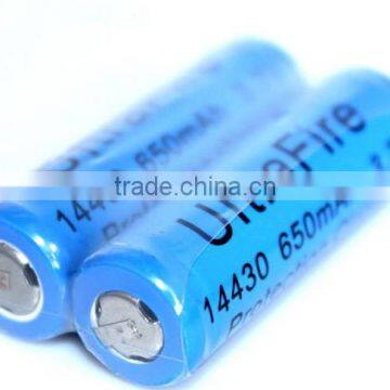 Ultrafire Protected 14430 Li-Ion Battery 3.7V 650mAH