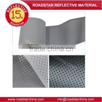 high intensity grade punched hole reflective polyester fabric