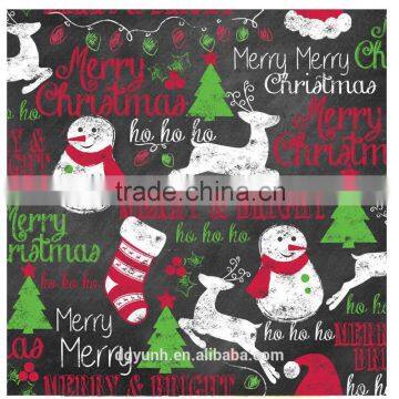 2015 Newest Christmas holidays pattern design with lace/wave/straigh edge