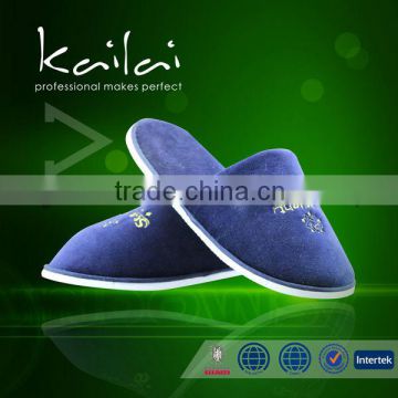 rubber printing hotel slipper cotton Velour