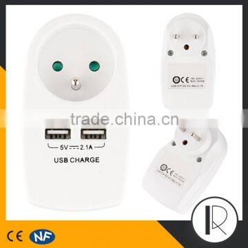 Multipurpose Multi Nation Travel Adaptor With 2 USB Charger photo-3
