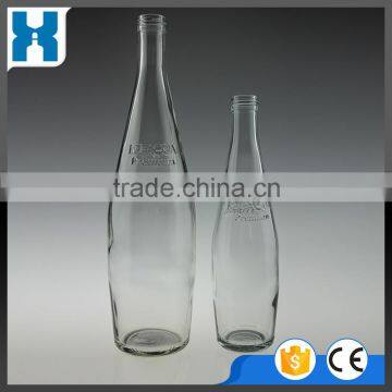 750ML 375ML SLOPPING HOT SALE CLEAR GLASS JUICE BOTTLE