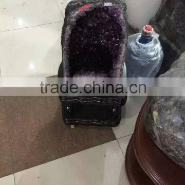 Hot wholesale nature amethyst geode crystal for gift or decoration