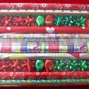 Festival gift printed thick wrapping paper in stock