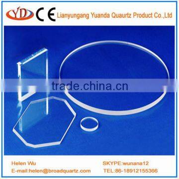 High quality of quartz glass disc