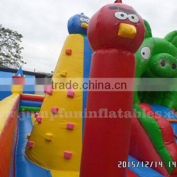 2016 Giant Inflatable Game Park 10mx6m Inflatable Entertainment City With Large Slide Inflatable Jumping Zone
