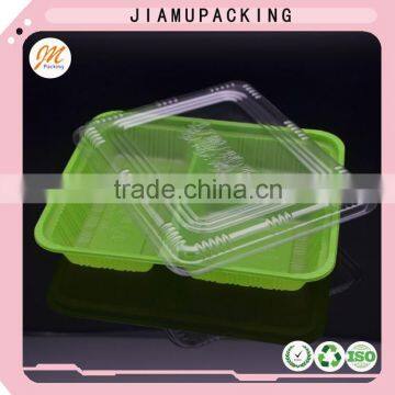 Disposable 3 compartment PP food storage meal box