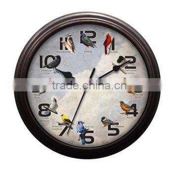 China Supplier Cason Bird Sound Quartz Wall Clock