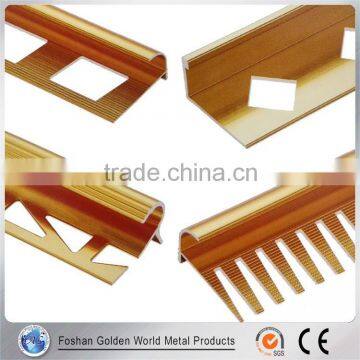 High Corrosion Resistance Bathroom Polished Metal Tile Trim