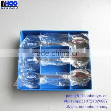 Packaging in box promotional gift stainless steel tea spoons