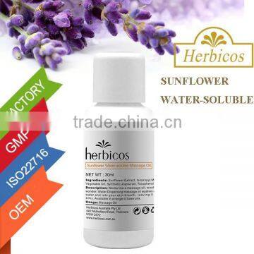 Sunflower water-soluble sensual hot oil massage oil for men