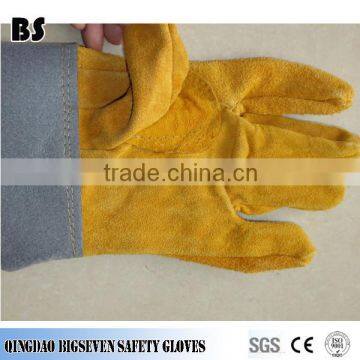 BSSAFETY 2016 Cheap Price Sheepskin Leather Welding Safety Work Glove photo-3