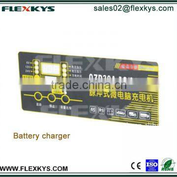 Matte or Glossy Finish Battery Charger Waterproof Membrane Switch Label photo-3