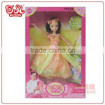 Fashion plastic dressed up fairy doll toy gift
