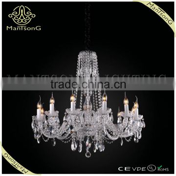 Modern style chrome crystal chandelier pendant light, candle light with crystal pendants