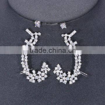 925 Thailand Silver Earring Earring Hooks Triangle Shaped Earrings